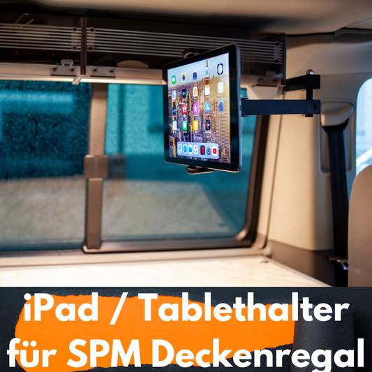 iPadhalter / Tablethalter für den SPM Deckenschrank für VW California T5, T6 - Deckenregal für den Küchenbereich
