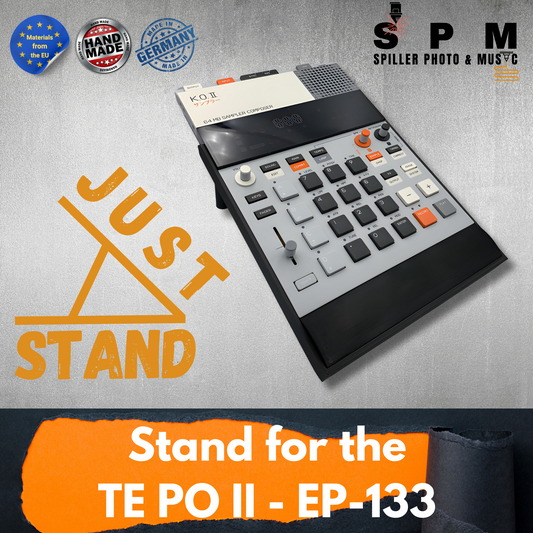 justAstand für EP-133 K.O. II Pocket Operator - 3D gedruckter Tischständer - SPM - Spillerphoto & Music