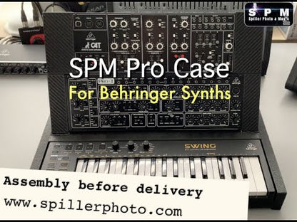 SPM Pro Case SWING für Behringer Desktop Synthesizer Pro-800, Cat, K2, Model D, Neutron, Pro-1 und WASP Deluxe