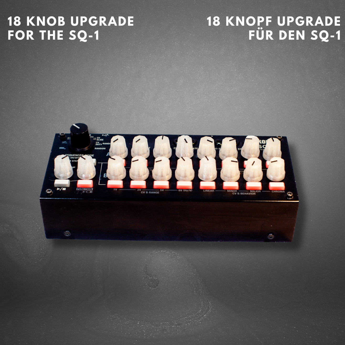 18 knob upgrade for the Korg SQ-1 sequencer