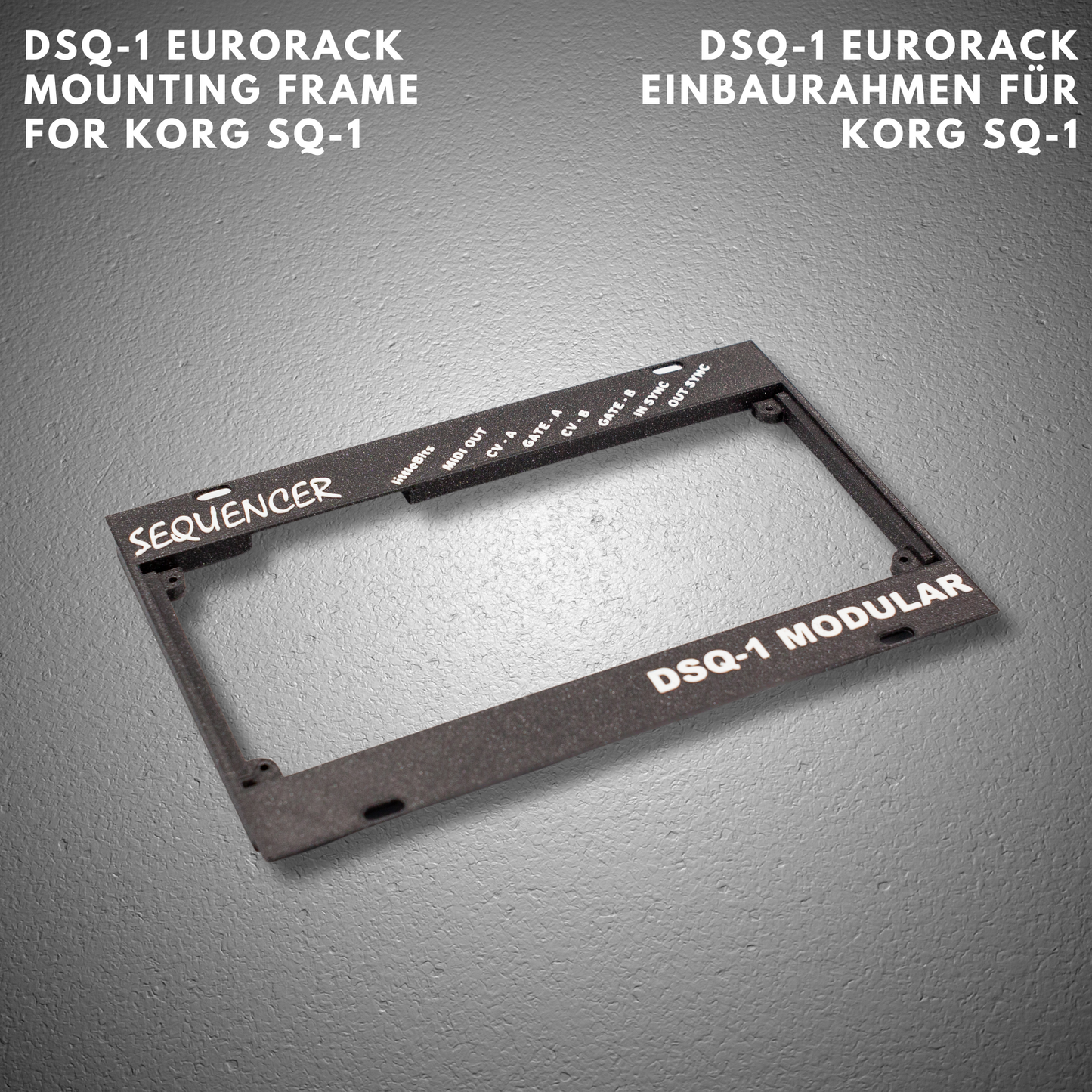 DSQ-1 - Eurorack mounting frame for Korg SQ-1 sequencer