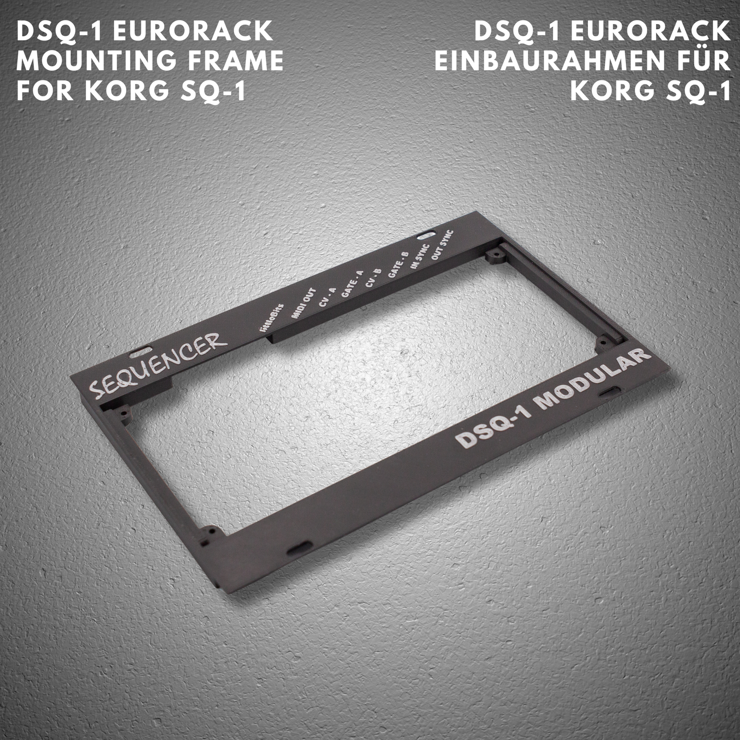 DSQ-1 - Eurorack Einbaurahmen für Korg SQ-1 Sequenzer