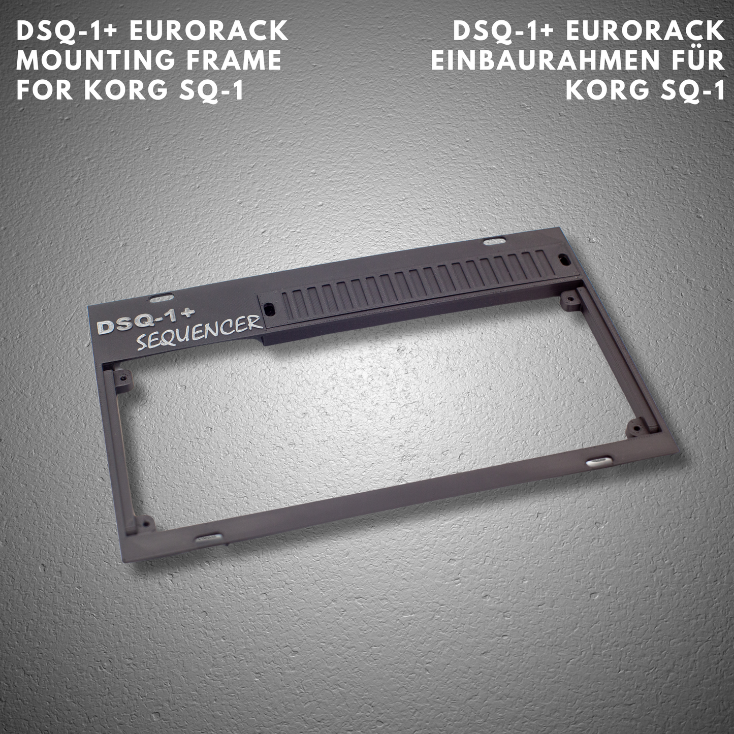 DSQ-1+ Eurorack mounting frame for Korg SQ-1 + 18 button upgrade