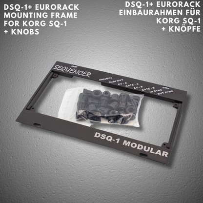 DSQ-1 Eurorack mounting frame for Korg SQ-1 + 18 button upgrade