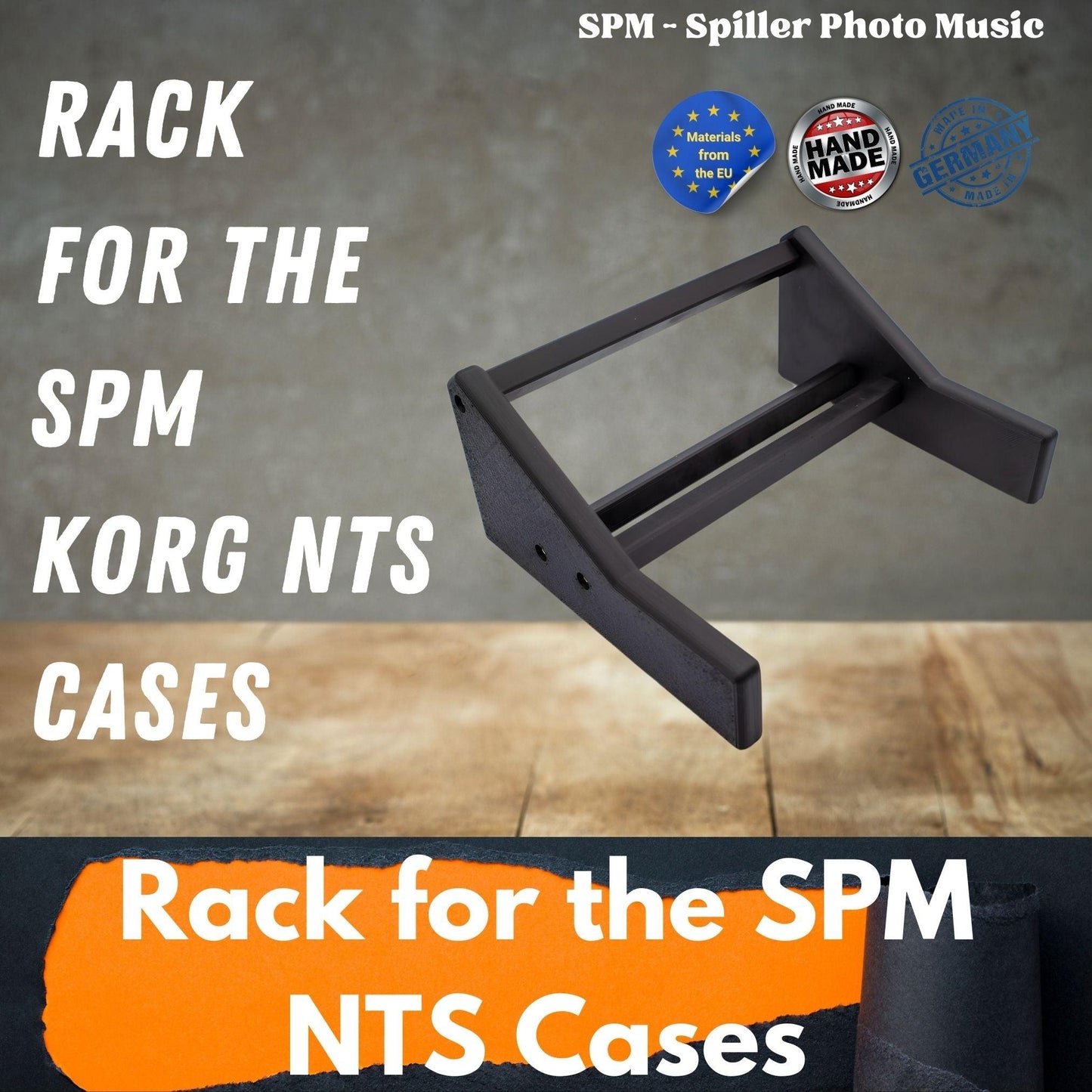 3D gedruckter Ständer für 3D gedruckte Gehäuse für Korg NTS-1 und Korg NTS-2 - SPM - Spillerphoto & Music