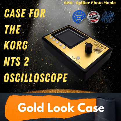 3D gedrucktes Gehäuse für das Korg NTS-2 Oscilloskop GOLD LOOK EDITION - SPM - Spillerphoto & Music