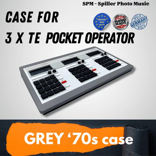 70s Grey - Gehäuse für 3 Pocket Operators - SPM - Spillerphoto & Music