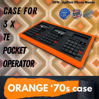 70s Orange - Gehäuse für 3 Pocket Operators - SPM - Spillerphoto & Music