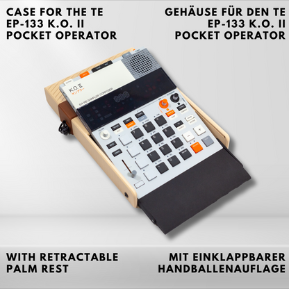 EP-133 K.O. II Pocketoperator - FliPO-WGR Gehäuse und Ständer mit Handballenauflage <GERIFFELT>