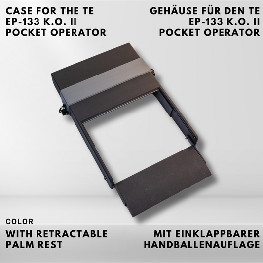 EP-133 K.O. II  Pocketoperator - FliPO-WGL Gehäuse und Ständer mit Handballenauflage <GLATT>