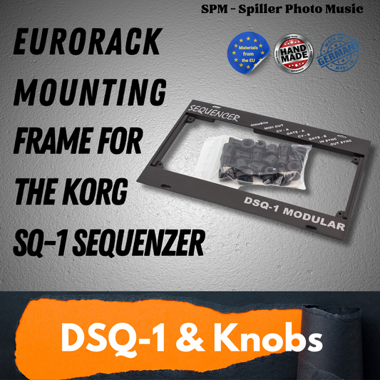 DSQ-1 Eurorack Einbaurahmen für Korg SQ-1 + 18 Knopf Upgrade