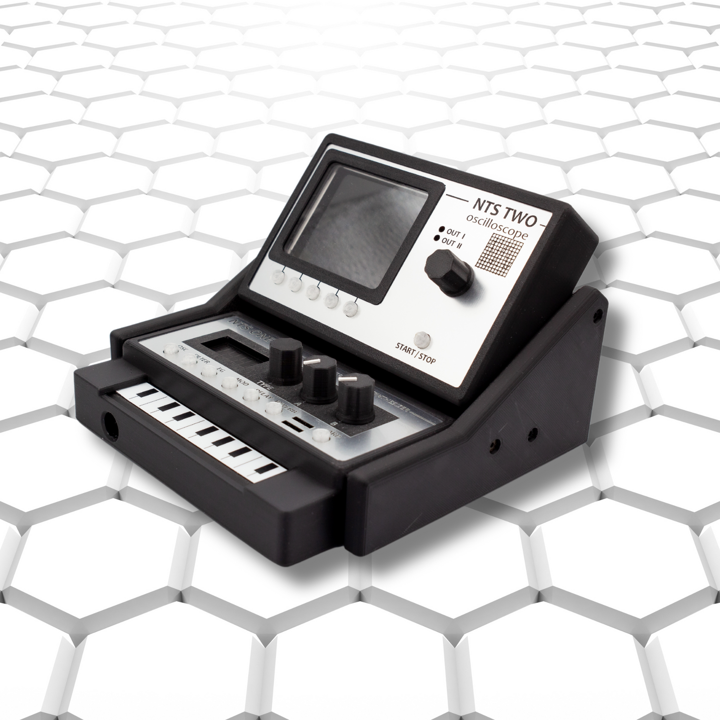 3D printed cases for Korg NTS-1 and Korg NTS-2 + stand