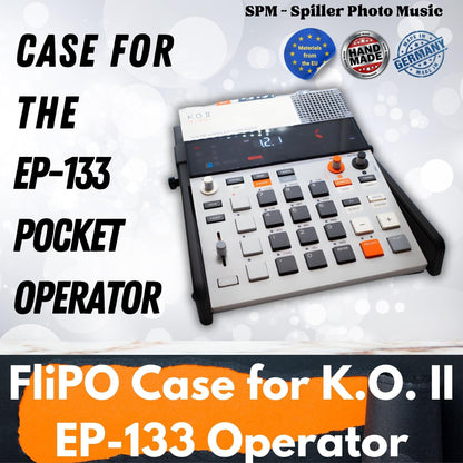 FLIPo - Gehäuse für den EP-133 K.O. II - 3D gedrucktes Gehäuse und Ständer für den Teenage Engineering Pocket Operator EP-133 - SPM - Spillerphoto & Music