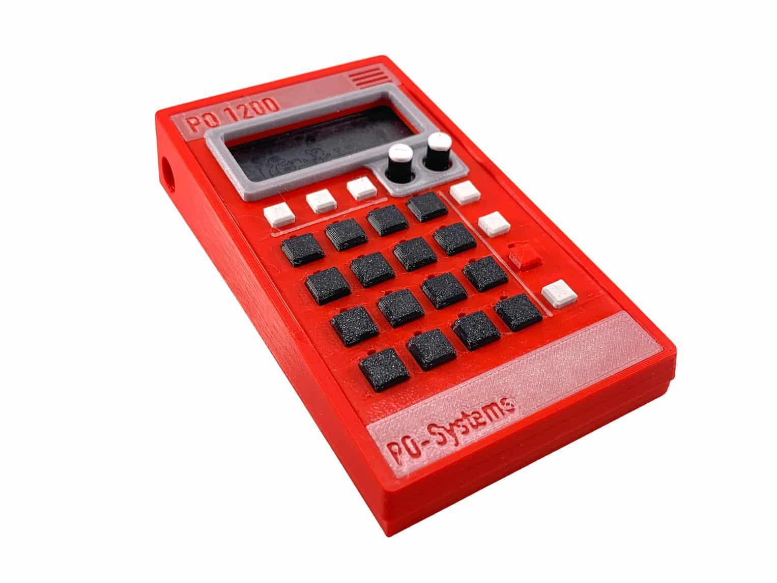SP1200 case in red for Pocket Operator