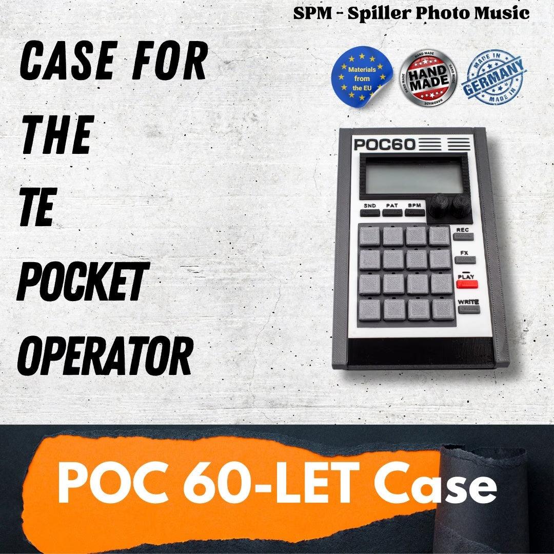 POC60-LET - 3D gedrucktes Gehäuse für Teenage Engineering Pocket Operators mit Beschriftung - SPM - Spillerphoto & Music