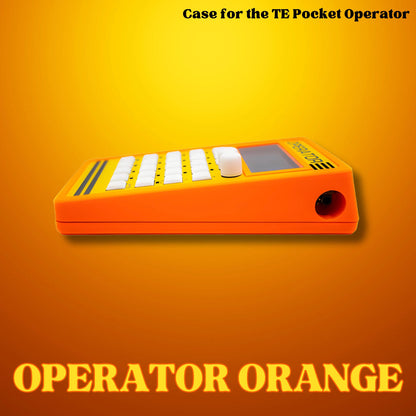 Pocket Operator Gehäuse - OPERATOR ORANGE - 3D gedrucktes Gehäuse für Teenage Engineering Pocket Operator - SPM - Spillerphoto & Music