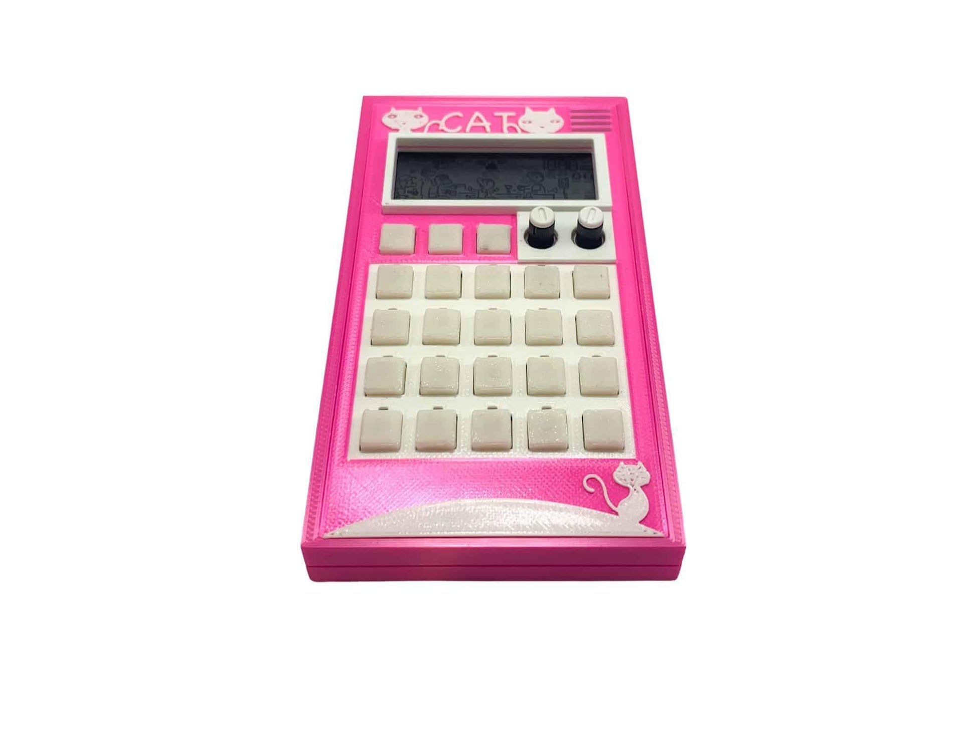 The Cat - 3D printed pink case for Pocket Operator